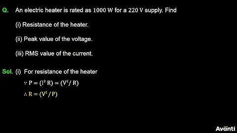 5. 12P07.1 PSV2 Power developed in a Purely Resistive Circuit