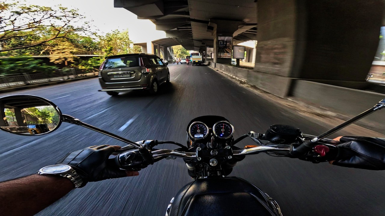 Late for College… No Time to Ride Safe 💀 || 650 Twin