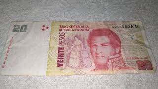 Billete 20 Pesos 2018 encontrado en la calle #argentina #money #currency #world