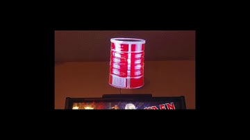 The Big Lebowski Folgers Coffee Can Pinball Machine Hologram Topper Mod