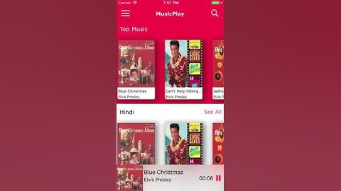MusicPlay iOS App Demo