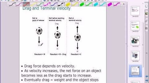 Drag part 2: Terminal Velocity - A level Physics - Mechanics