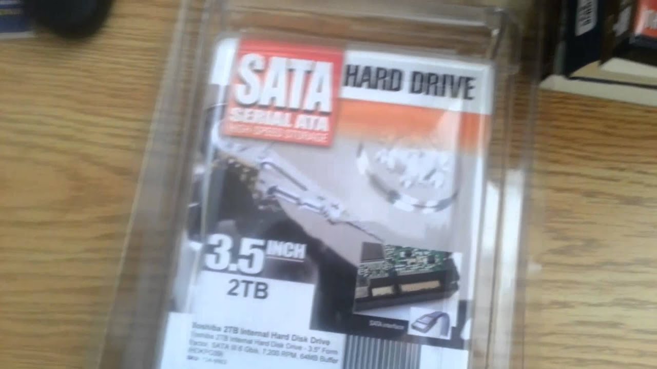Installing a 2TB Toshiba Hard Drive YouTube