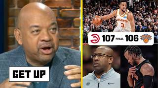 GET UP | Mike Brown + Mikal Bridges = SERIOUS PROBLEM! - Wilbon rips Knicks fail to Hawks in GM 2