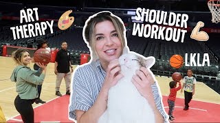 Trying Art Therapy, LKLA, and Upper Body/Leg Workout!