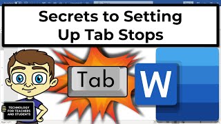 how to set tab stops in microsoft word