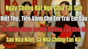 Ngày Chia Tài Sản, Mẹ Chồng Chia Biệt Thự Vàng Bạc Cho 2 Em Chồng, Tôi Nhận Cơ Hội Dưỡng Lão Cho Bà