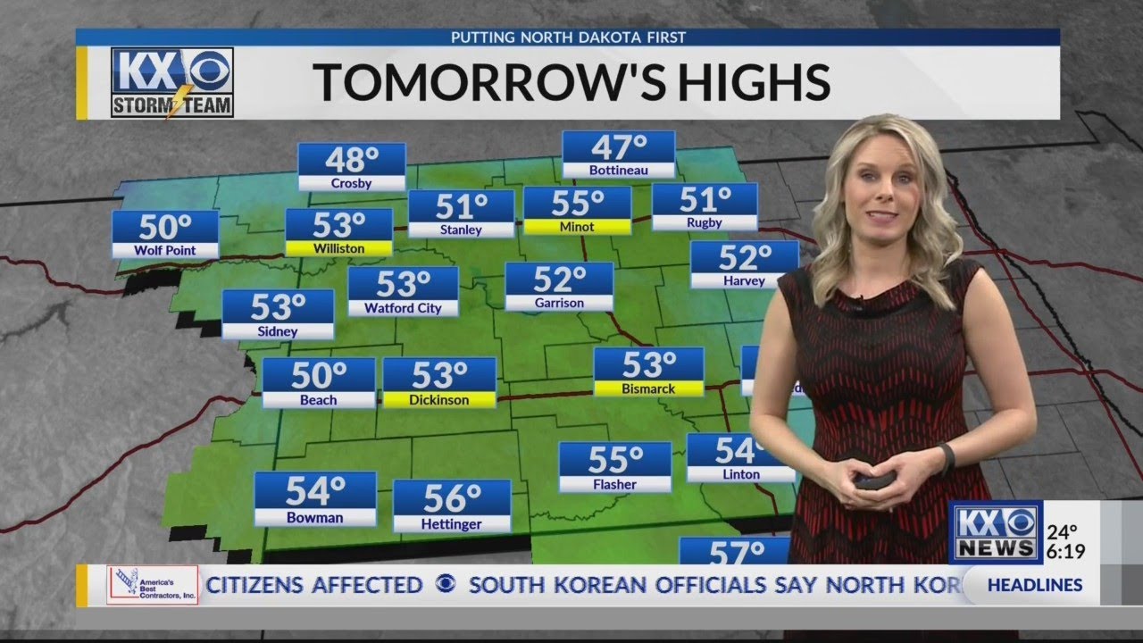 Tuesday Forecast: Partly Sunny and warmer - YouTube