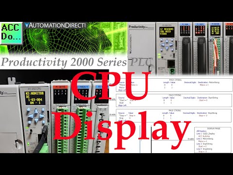 Productivity 2000 Series PLC CPU Display