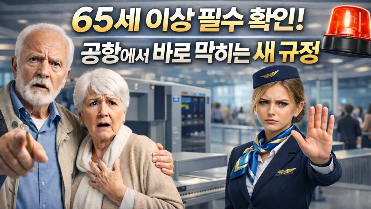 65세 이상 필수 확인! 공항에서 바로 막히는 새 규정 ⚠️ 모르면 탑승 거부됩니다 ✈️