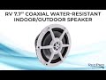 RV 7.7" Coaxial Water-Resistant Indoor/Outdoor Speaker