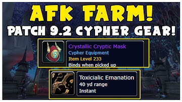 CRAZY AFK FARM! - Patch 9.2 Lightless Silk, Shrouded Cloth & Boe