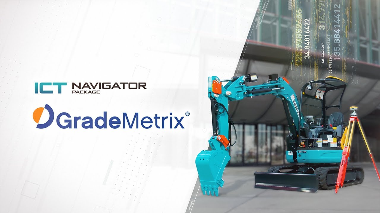 クボタのICT建機　ICT-Navigator Package Grade Metrix