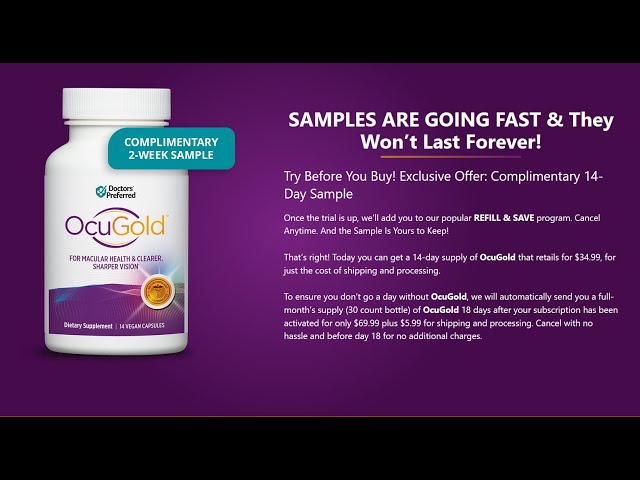 OcuGold Pills - Best Supplements for Vision and Healthy Eyes ((USA Reviews 2024))