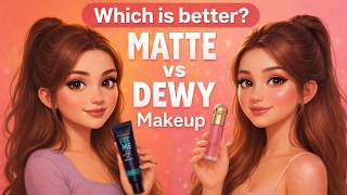 Matte vs Dewy Makeup 😳 What Actually Looks Better in Real Life?