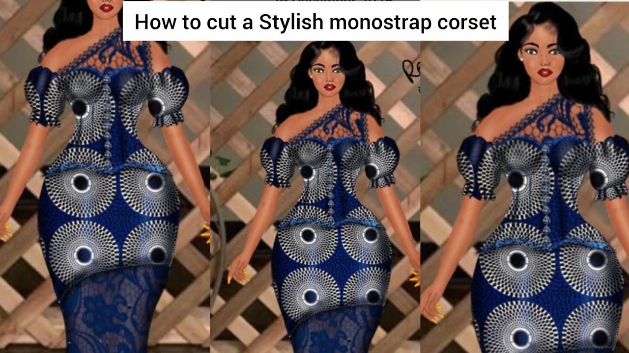 Как скроить стильный корсет на одной бретельке с асимметричным подолом #корсет