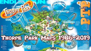 Thorpe Park Maps 1986-2019