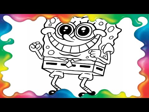🌈🧽Bob Esponja Para Colorir | Bob Esponja Português | Bob Esponja Calça Quadrada | Bob Esponja PNG