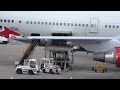 Timelapse Virgin Atlantic &amp; full Qatar Gate unload and loading Manchester Airport