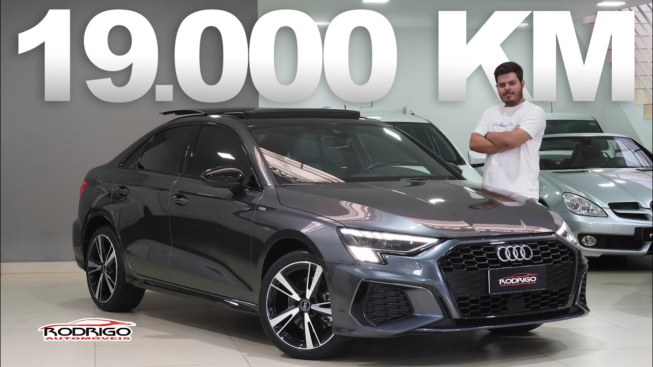 AUDI A3 Performance Black 2022 com TODOS OPCIONAIS - Faróis MATRIX, som BANG OLUFSEN e etc à venda!