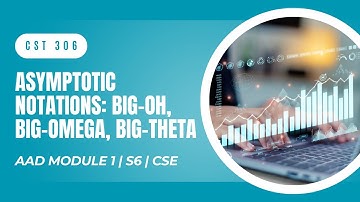 Asymptotic Notations: Big-Oh, Big-Omega, Big-Theta | CST306 | AAD MODULE 1 | KTU | Anna Thomas