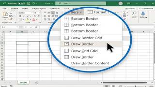Add Borders and Draw Borders in Excel