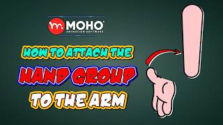 How to attach the hand group to the arm | Moho | Rigged Animation