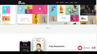 Picko - Clean Portfolio and Multipurpose WordPress Theme 13 creative Easy Create Website