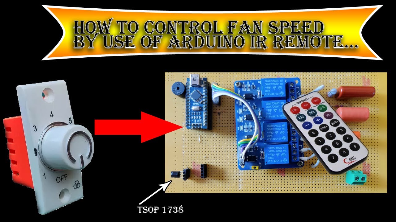 Fan Speed Control without Internet || Fan Speed Control with Arduino ...