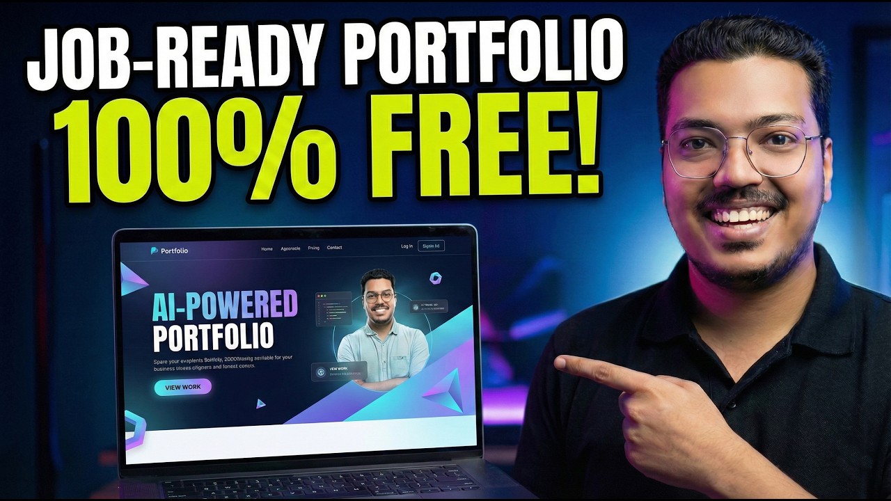 Make Your FIRST Live PORTFOLIO with AI ($0 Cost)