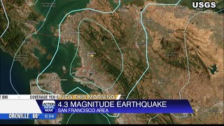 4.3 magnitude earthquake strikes southeast of Berkeley Monday morning