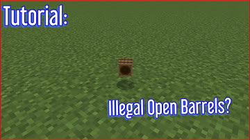 How to obtain illegal open barrels in 100% Survival. (Bedrock 1.17.32)