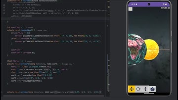 OpenGl ES for Android in Java 11: Icosahidral with Cubemaps,  Solar System.