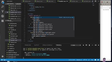 VueJS CLI: Basics | Level 3-13: header and footer component