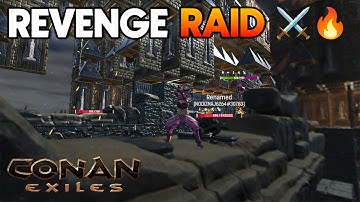 Revenge Raid: Pink Panthers vs. Nato Clan - Fastest Pillar Base Takedown! | Conan Exiles PVP 2024