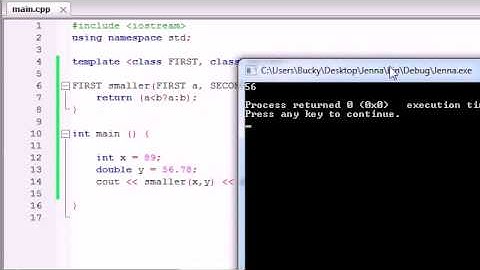 C++ Programming - 59 - function Templates with Multiple Parameters