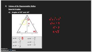 56th video: MAT133 - Six Trigonometric Ratios