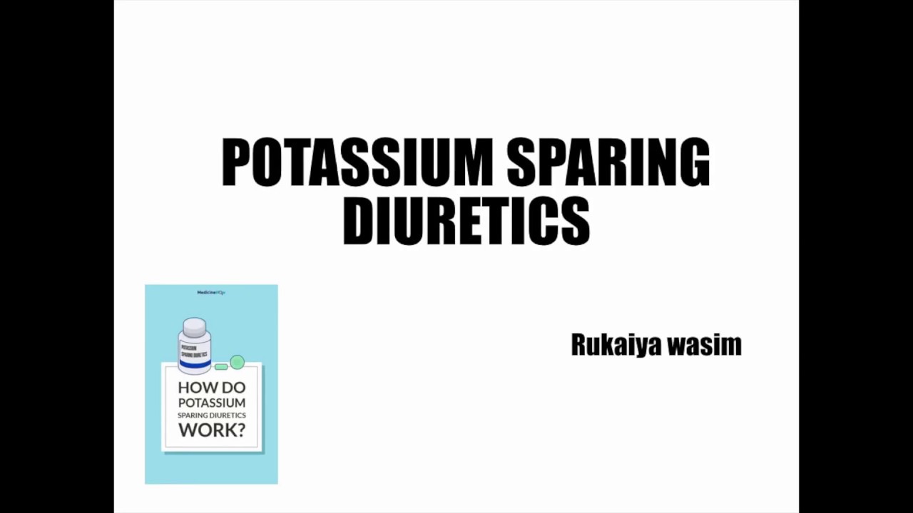 POTASSIUM SPARING DIURETIC YouTube