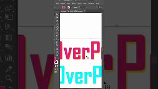 overprint text effect in illustrator ❤️❤️.  #shorts #trending #viral #adobe #design #illustrator