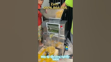 Máy vắt ép chanh tắc công nghiệp V400 Tấn Phát - máy ép tắc không bể hạt 0976.866.766 #máy_ép_tắc
