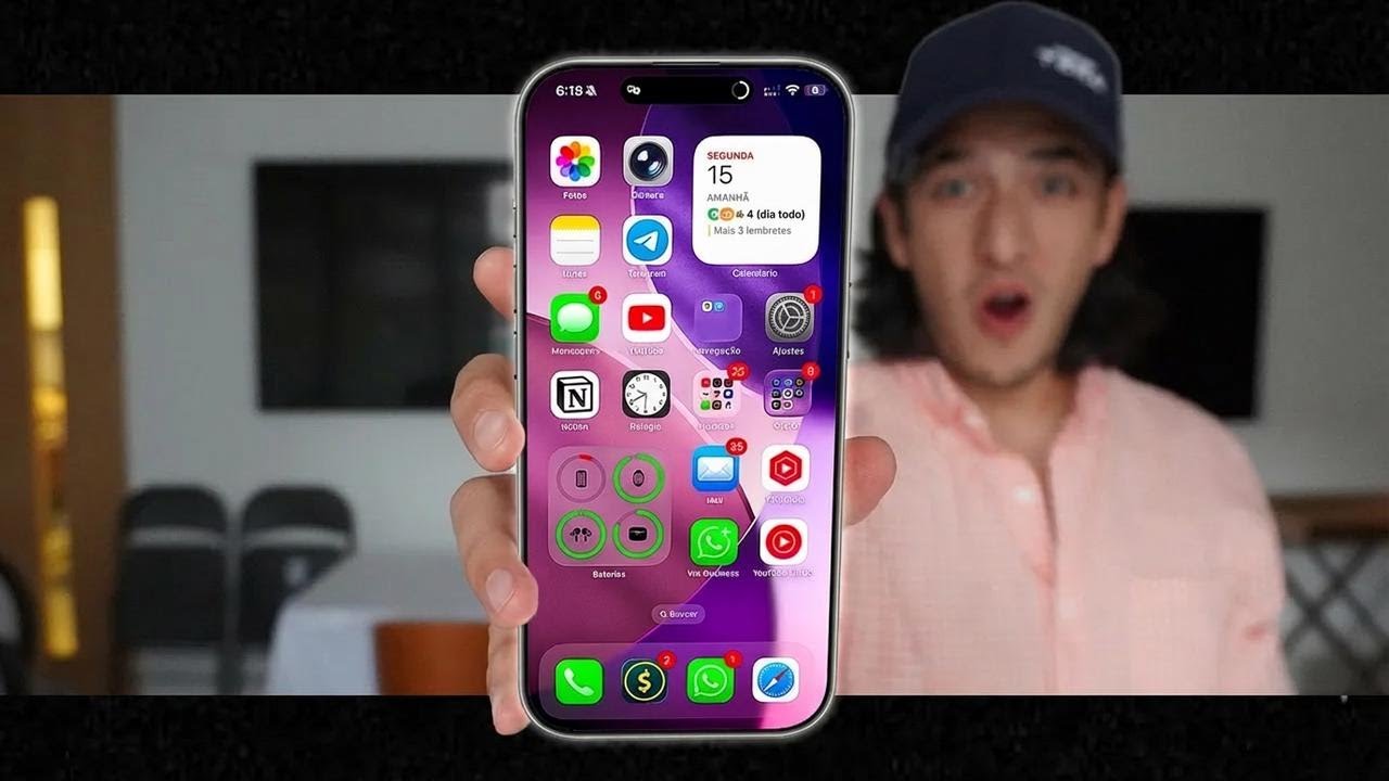 iOS 26 na vida real por 24 horas: tudo muda com Liquid Glass 🤯