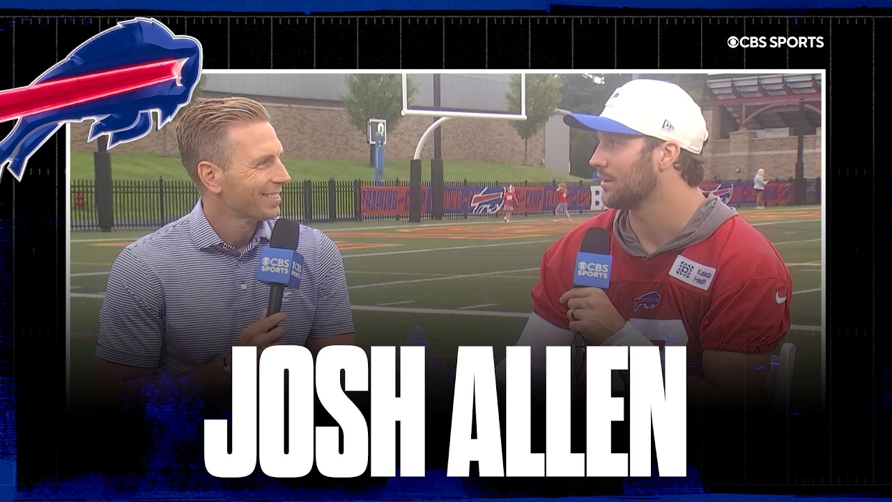 Josh Allen talks new season with Joe Brady as head coach, addition of DJ Moore
