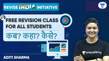 UGC NET 2021 | REVISE INDIA INITIATIVE | Free Revision Class by Aditi Sharma | For all Aspirants!!