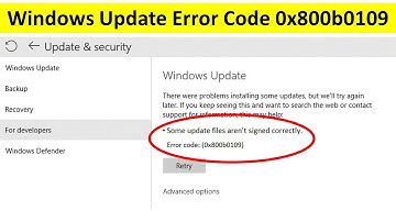 Fix Some Update Files Aren’t Signed Correctly Error Code 0x800b0109