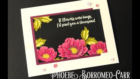 Black Magic Stampin’ Blends Technique