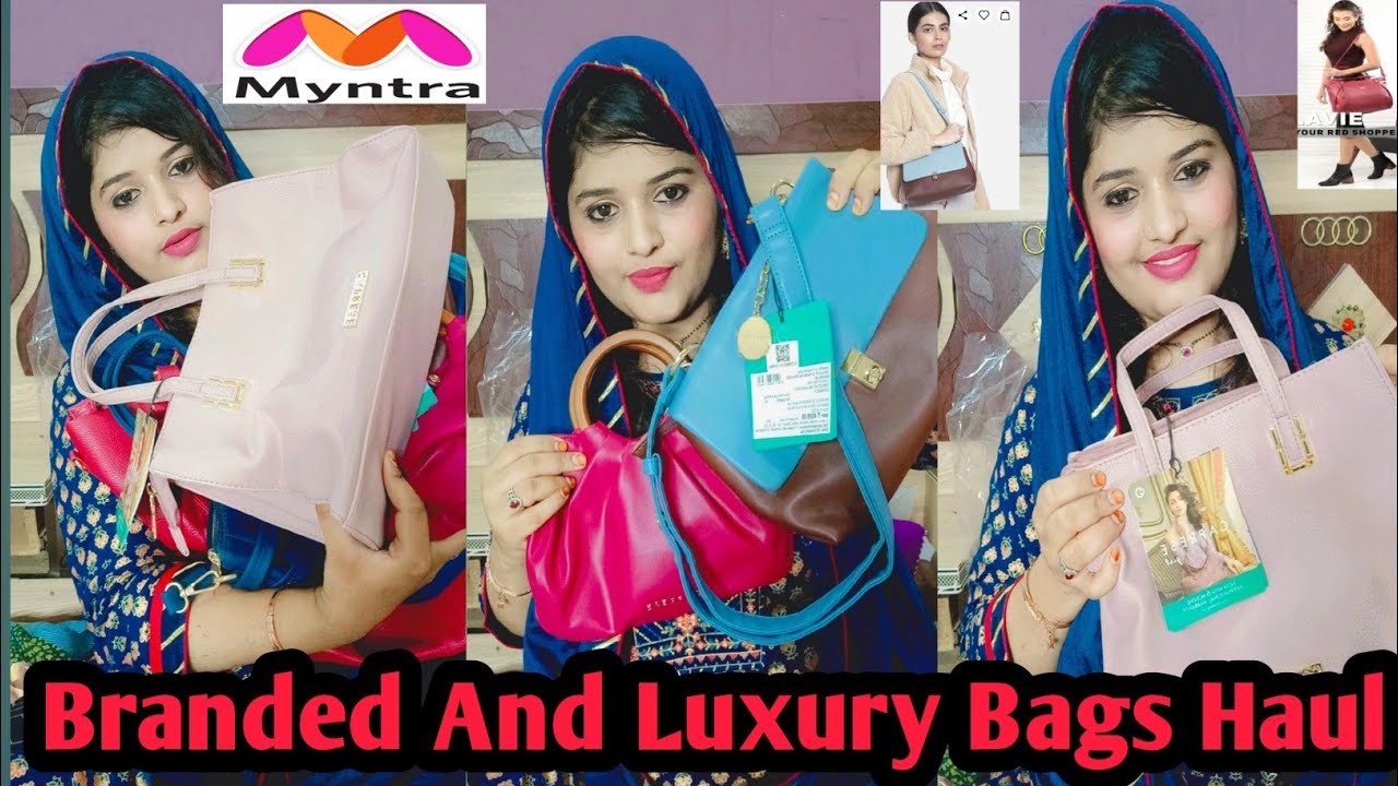 My Favourite Bags Collection 👜👝 From Myntra For My Birthday 🎂 Branded