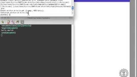 creating Hello World in LaTeX