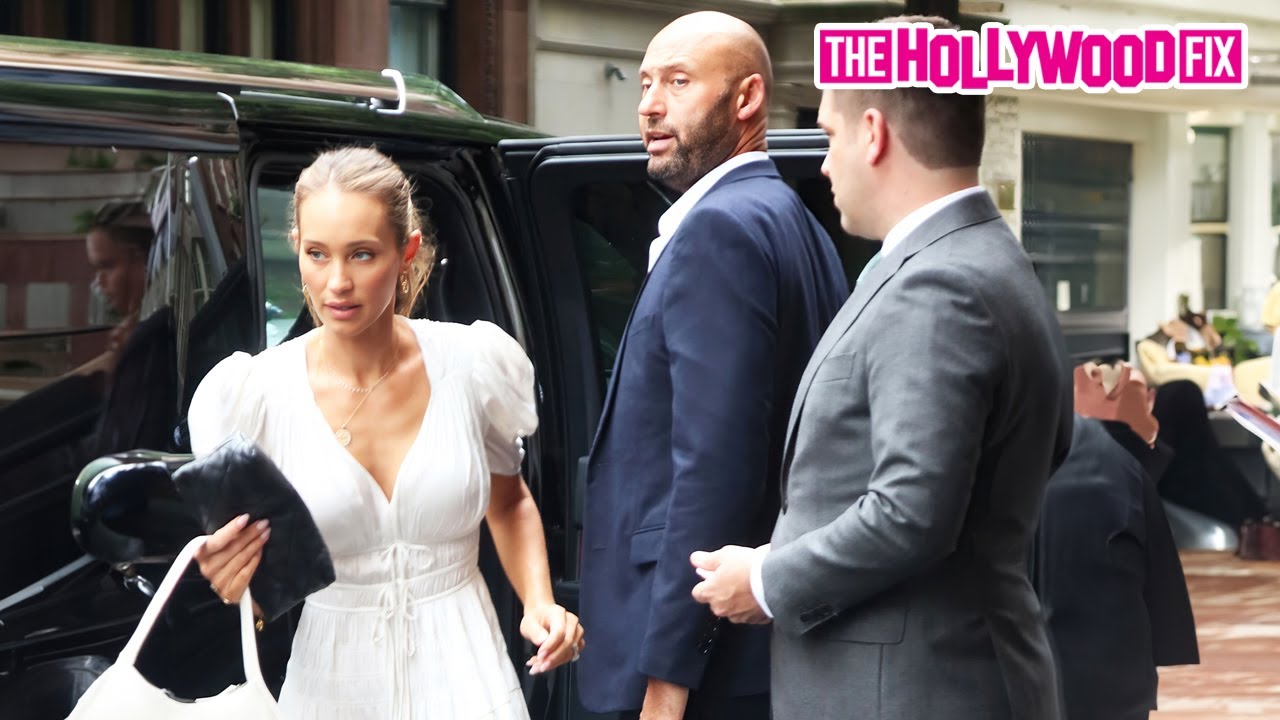 Derek Jeter Is Mistaken For Jason Statham While Out With His Wife Hannah Jeter & Kids In New York