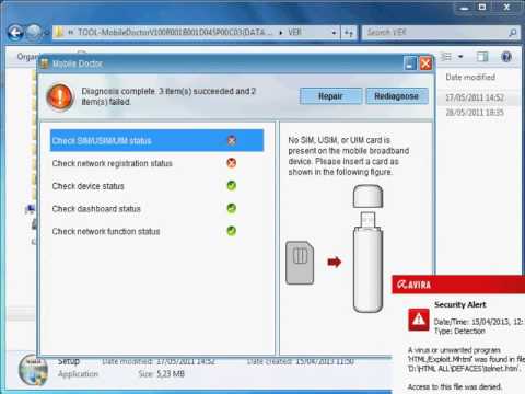 Repair USB MODEM