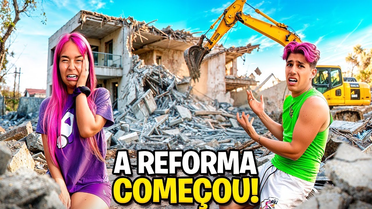 A REFORMA FINALMENTE COMEÇOU *fim da casa?